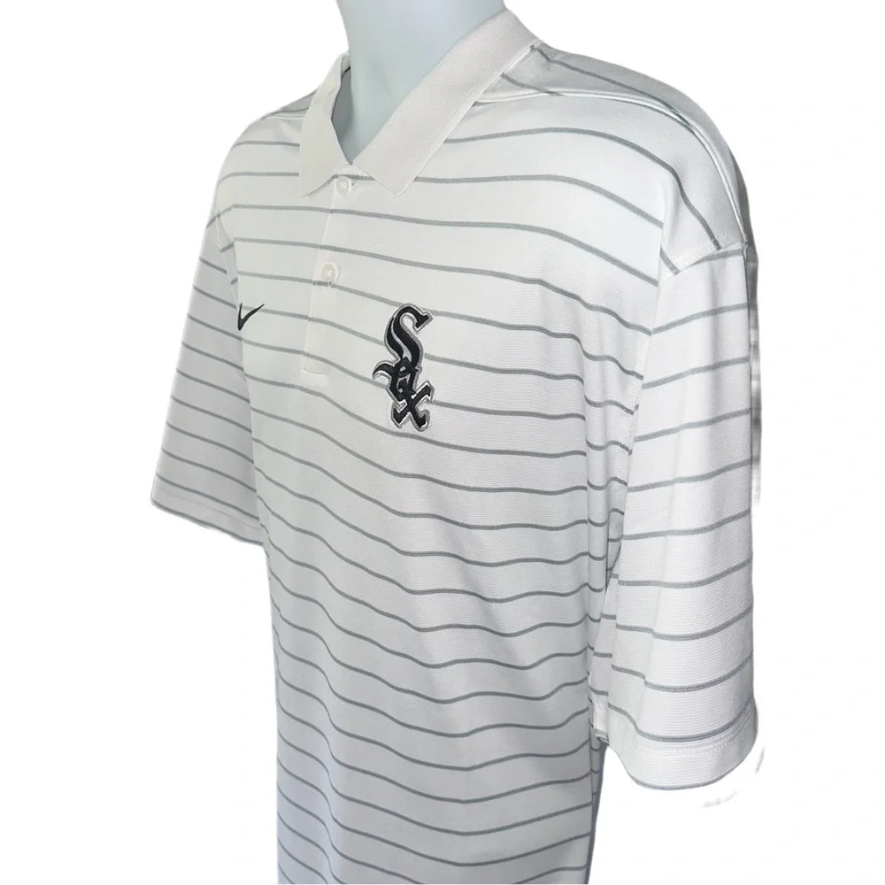Men's Chicago White Sox Nike White Polo - Picture 2 of 4